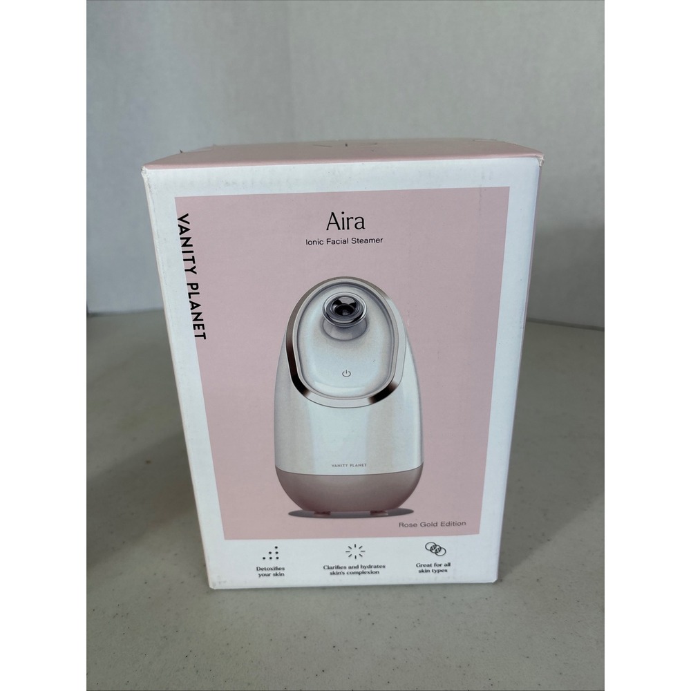 Vanity Planet Aira Ionic Facial Steamer‎ Rose Gold Edition Detoxifies
